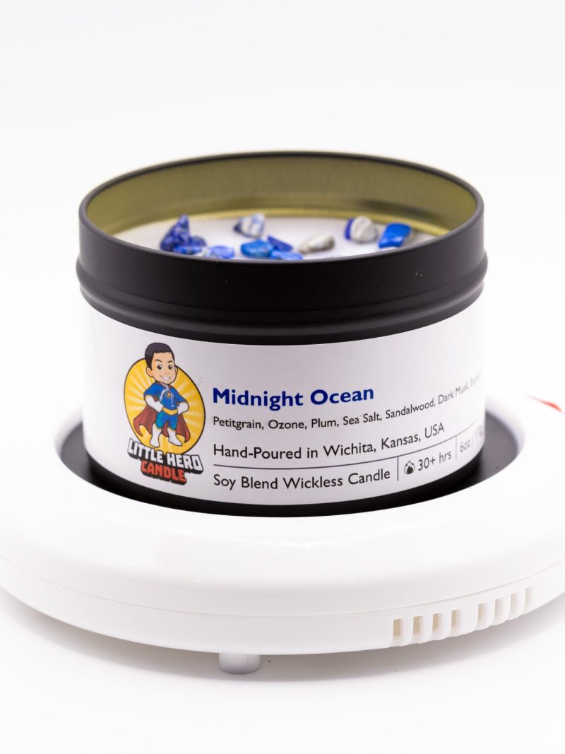 Midnight Ocean Wickless Candle