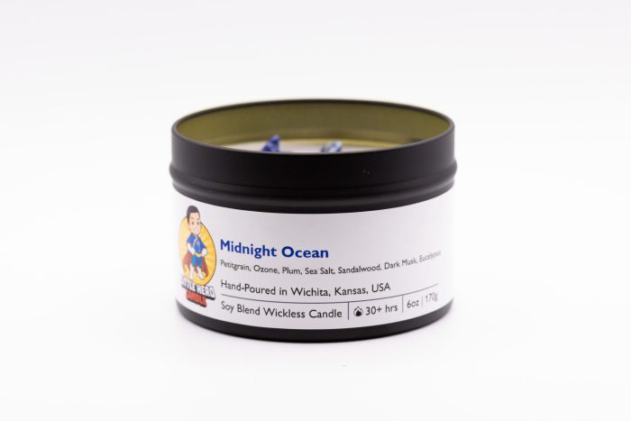 Midnight Ocean Wickless Candle