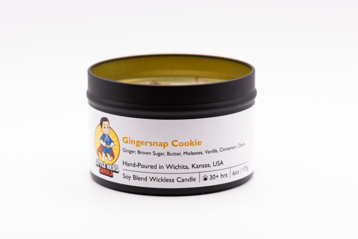 Gingersnap Cookie Wickless Candle