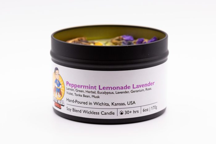 Peppermint Lemonade Lavender Wickless Candle