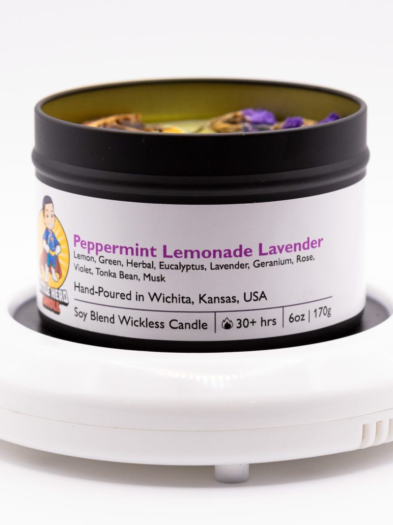 Peppermint Lemonade Lavender Wickless Candle