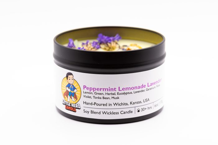 Peppermint Lemonade Lavender Wickless Candle